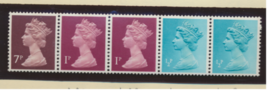 Great Britain Stamp Scott #MH161a, Mint Never Hinged, Coil Strip of 5 - £2.34 GBP