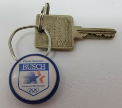 Stouffer Hotel Keys Keychain Busch Beer 1984 Olympics Vintage - £11.91 GBP