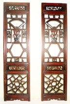 Antique Chinese Screen Panels (2837)(Pair); Cunninghamia Wood, Circa 180... - £293.60 GBP