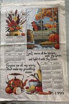 Vintage 1999 Kay Dee Calendar Linen Towel 16”x25” - $11.00