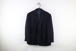 Vtg 90s Lands End Mens 44S Linen Blend 2 Button Suit Coat Blazer Jacket ... - $69.25