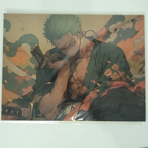 Zoro Dark One Piece #014 Double-sided Art Board Size A4 8&quot; x 11&quot; Waifu Card - £19.16 GBP