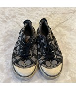 Coach Black Signature Canvas Sneakers 10.5inch - $479.13 MXN