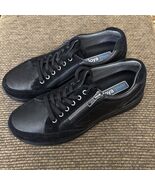 Joya Ortholite Berlin II Black US8 Leather Suede Travel Walking Orthoped... - $59.49