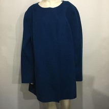 Talbots Woman 3X Blue Double-Faced Wool Blend Swing Coat Jacket - £47.28 GBP