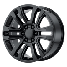 GMC 20&quot; Gloss Black Denali Style Split Spoke Wheel Rims For 2000-23 Sierra Yukon - £965.78 GBP