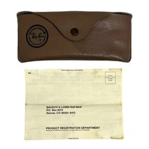 Vtg Ray Ban Bausch &amp; Lomb Sunglasses Fold Over Case w/ Registration Paperwork - £29.73 GBP