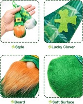 St Patricks Day Decorations Gnome Irish Leprechaun Set of 8, Green Hat D... - $16.99