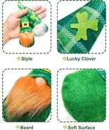 St Patricks Day Decorations Gnome Irish Leprechaun Set of 8, Green Hat D... - $16.82