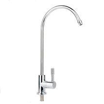 304 Stainless Steel Water Filter Faucet 1/4&quot; 360 Degree Chrome Osmosis Drinking - £16.88 GBP