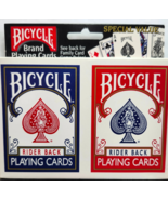 Genuine Blue/Red Bicycle Rider 808 EMPTY Playing Card Box #606 - $116.88 MXN