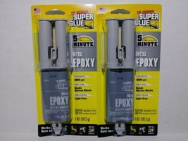 2 METAL EPOXY 2500 psi SUPER GLUE 5 Minute Stainless Steel Copper Alumin... - £14.01 GBP