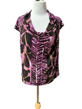 WORTHINGTON LADIES PETITE TOP BLOUSE TUNIC COWL NECK SLEEVELESS PXL - $23.08