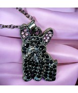 Black French Bulldog Pendant Necklace - €8,63 EUR