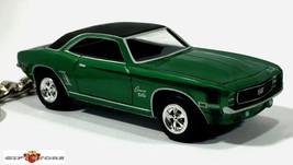 Rare! Key Chain 1967/1968/1969 Green &amp; Black Chevy Camaro Ss 350 New Ltd Edition - £35.16 GBP