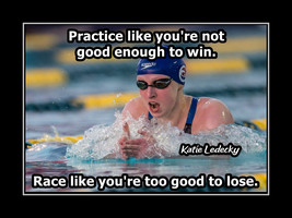 Katie Ledecky Inspirational Girls Swimming Motivation Poster Print Wall Art Gift - £18.18 GBP+