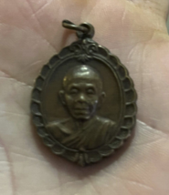 Koon Wat Banrai Religion Talisman Thai Buddha Coin Amulet Collectibles - $24.75