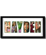 DISNEY&#39;S TANGLED Personalised Name Print Art - High Quality Frame Included - €31,16 EUR