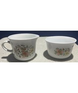 Vintage 70&#39;s Corelle By Corning Indian Summer Creamer &amp; Sugar Bowl - $8.90