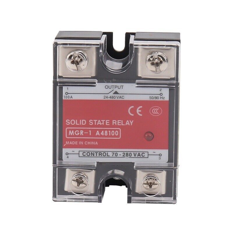 Single-phase Solid State Relay for Mager MGR-1 A48100 SSR-100AA AC-AC 24... - $27.31