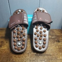 BYRIVER Acupressure Foot Massage Slippers Shoes Sandals, Size Small - $14.83