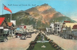 Postcard Canadian Rockies Banff Avenue And Cascade Mountain Banff Canada G5 - £2.49 GBP