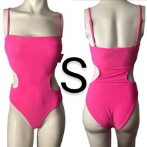 Pink Cami Cut Out Bodysuit~Size S - £17.94 GBP