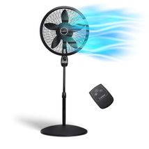Lasko Oscillating Cyclone Pedestal Fan, Adjustable Height, Timer, Remote Control - £72.53 GBP