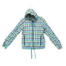 Columbia Sportswear Plaid Full Zip Jacket Women's M Hooded Pockets Draws... - $25.00