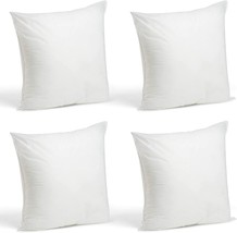 Throw Pillows Insert Set of 4-18 x 18 Decorative Pillow Made in USA Bed Couch - £24.66 GBP