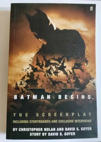 Batman Begins - The Screenplay - Storyboards - Nolan, Goyer 2005 Paperback  - $12.16