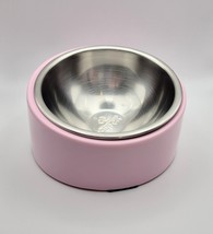 Pink Slanted Dog Bowl, Non-Skid &amp; Non-Spill, Small - $15.00