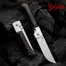 Hunting Knife Folding Blade HSS Steel Outdoor Camping BBQ Fishing Home T... - £45.73 GBP