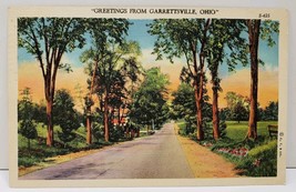 Garrettsville Ohio, Greetings 1940s to Poughkeepsie NY Postcard D9 - £3.88 GBP