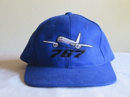 READ* Boeing 767 Hat Navy Blue Embroidered KC OSFM SnapBack Cap Vintage - £15.28 GBP