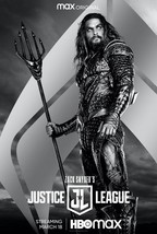 2021 Justice League Movie Poster 11X17 Aquaman Jason Momoa Arthur Curry DC - £9.68 GBP