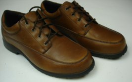 Worx Oxford Tie Mens Work Slip Resistant Comfort Shoes Brown Red Wing Si... - $19.79
