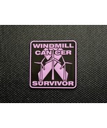 3D PVC Windmill Cancer Survivor Morale Patch Hook Backing COVFEFE - $7.25