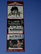 Jeff Beck Concert Promo Card Vintage 2011 Fox Theater Pomona - £19.68 GBP