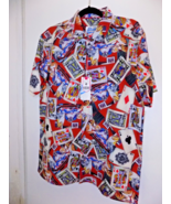 NEW Fresh Prints Bel-Air Casino Dog Cards Vegas Drill Clothing Men Shirt... - £38.13 GBP