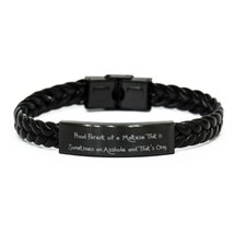 Proud Parent of a Maltese That is. Braided Leather Bracelet, Maltese Dog Present - £17.25 GBP