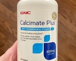 GNC Calcimate Plus® Magnesium &amp; Vitamin D-3 800mg - 240 Caplets, EXP 04/26 - $23.28