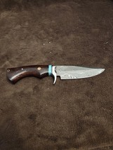 Damascus Handmade Fixed Blade With Sheath - £25.75 GBP