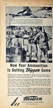 Western Ammunition Solider&#39;s cartridge company bigger 1943 Vintage Print... - $10.93