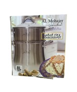 Stainless Steel Couscous Pot  Steamer Set for Traditional Moroccan &amp; Me... - $103.01 CAD+
