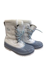 Sorel Mens White &amp; Gray Fur Lined Winter Boots Size 8 SKU 7761 - $30.84