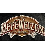 Vintage 90s Michelob HEFEWEIZEN Premium Wheat Beer Metal  Bar Pub Man Ca... - $110.95