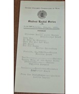 Vintage Student Recital Program - Denison University - 1926 - VINTAGE ME... - €3,43 EUR