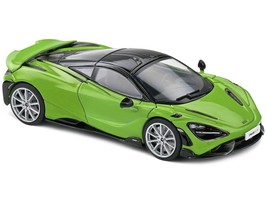 2020 McLaren 765 LT Lime Green Metallic and Black 1/43 Diecast Model Car by Sol - £32.76 GBP
