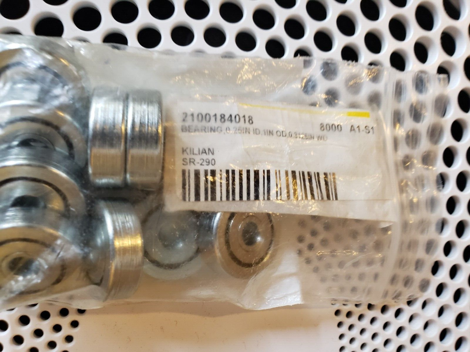 Primary image for NEW LOT of 3 Kilian Deep Groove Radial Ball Bearing .25 x 1 x .3125" # SR-290